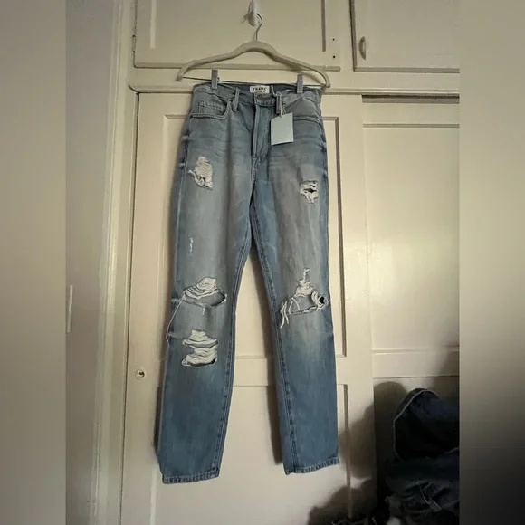 FRAME denim le original skinny in distressed POMDALE size 25 NWT